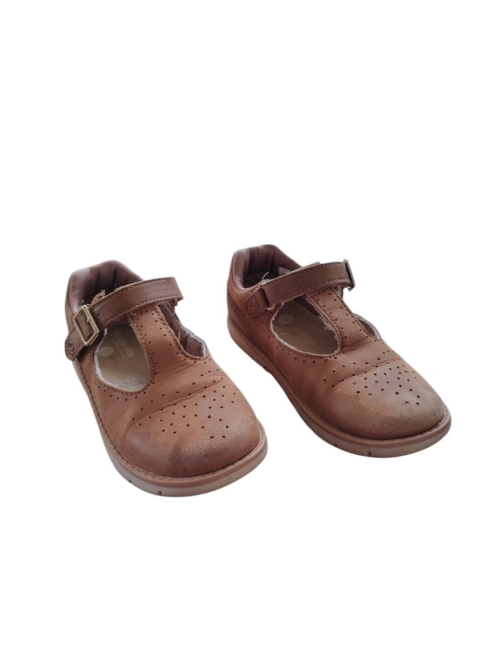 Stride Rite Classic Brown Mary Jane Kids Shoes Size 9.5W